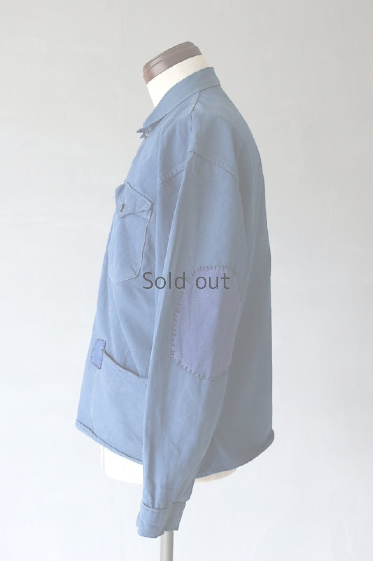 画像7: 【MITSUGU SASAKI】ビンテージリメイク　パッチワーク　ワークジャケット(チェコ) (7)