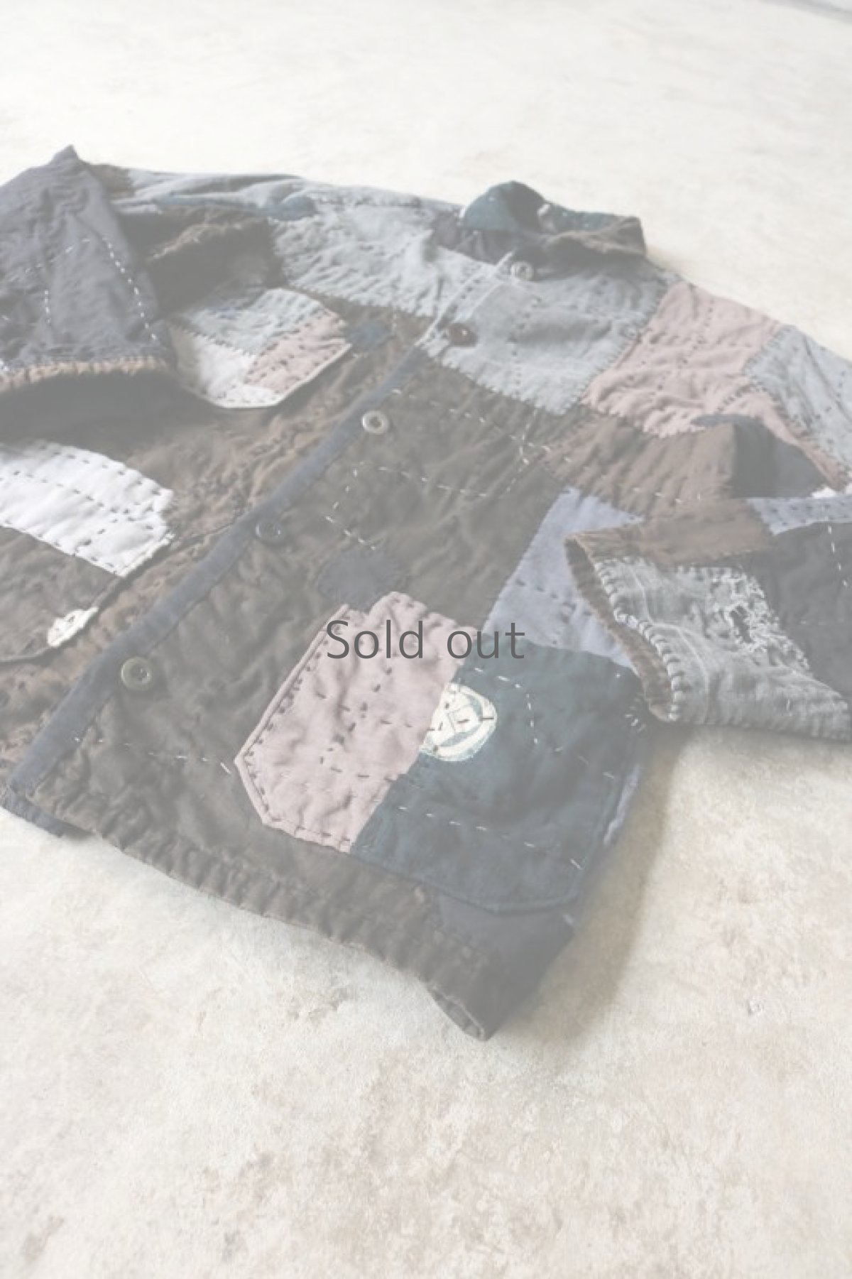 画像14: 【MITSUGU SASAKI】SUPER BORO BORO 墨 ジャケット（製造年月2022年3月） (14)