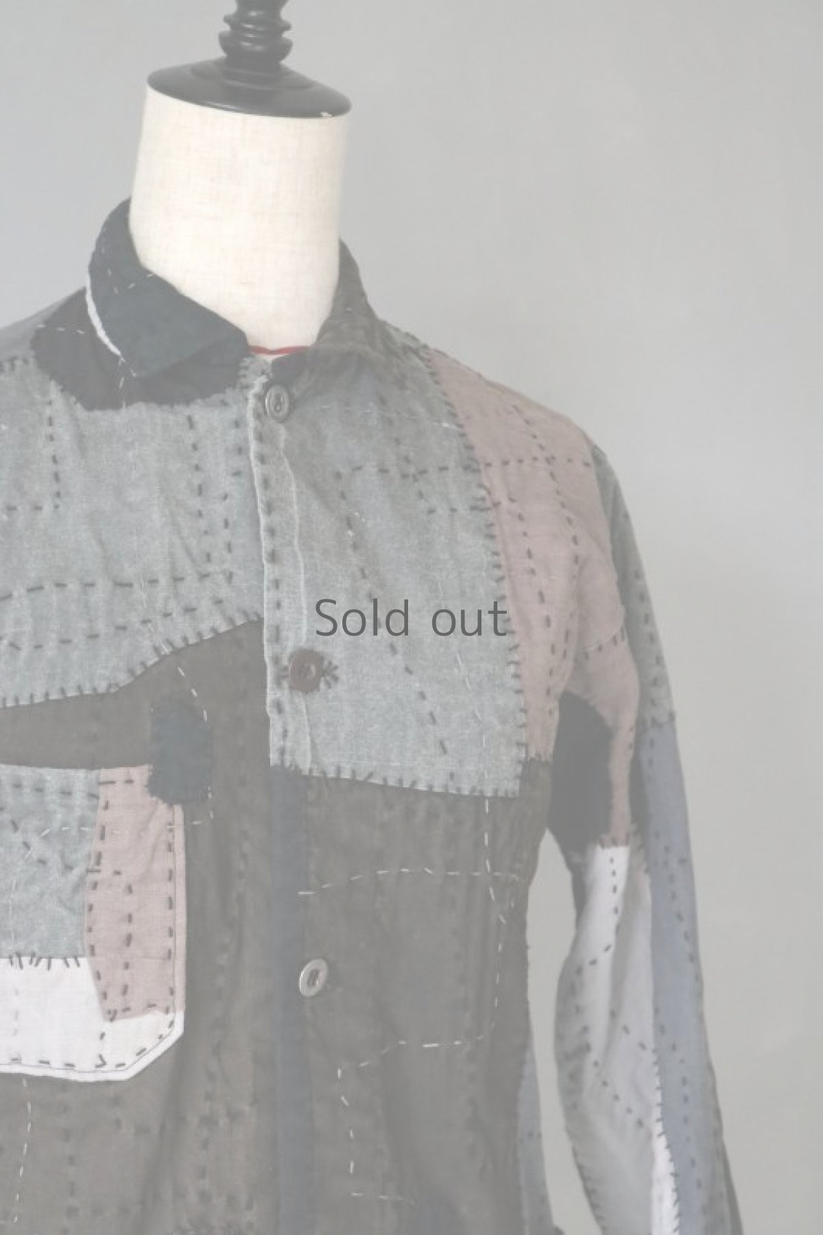 画像4: 【MITSUGU SASAKI】SUPER BORO BORO 墨 ジャケット（製造年月2022年3月） (4)