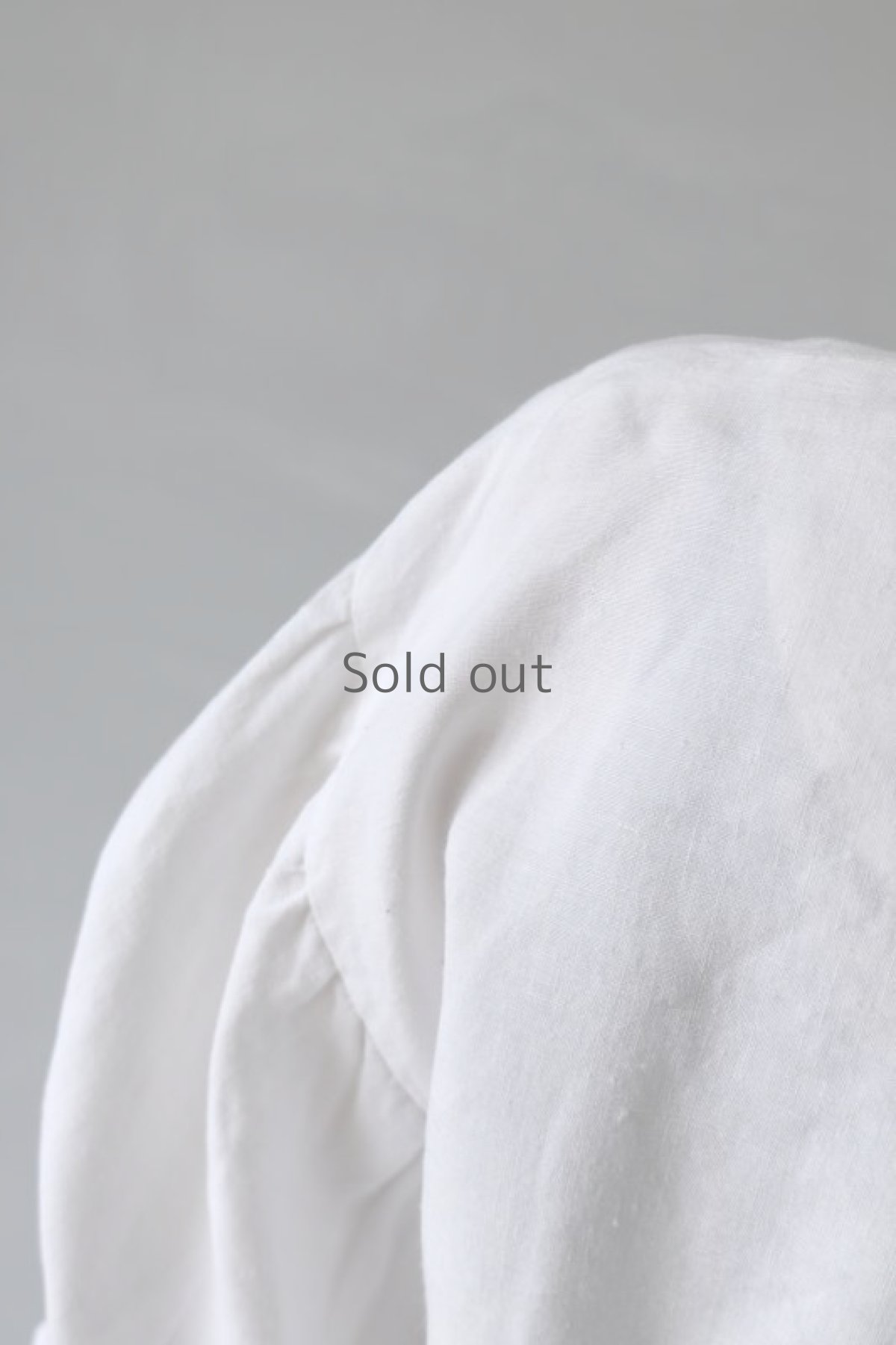 画像11: 【ササキチホ】アンティークリネン　ボンボン袖　ブラウス（白） (11)