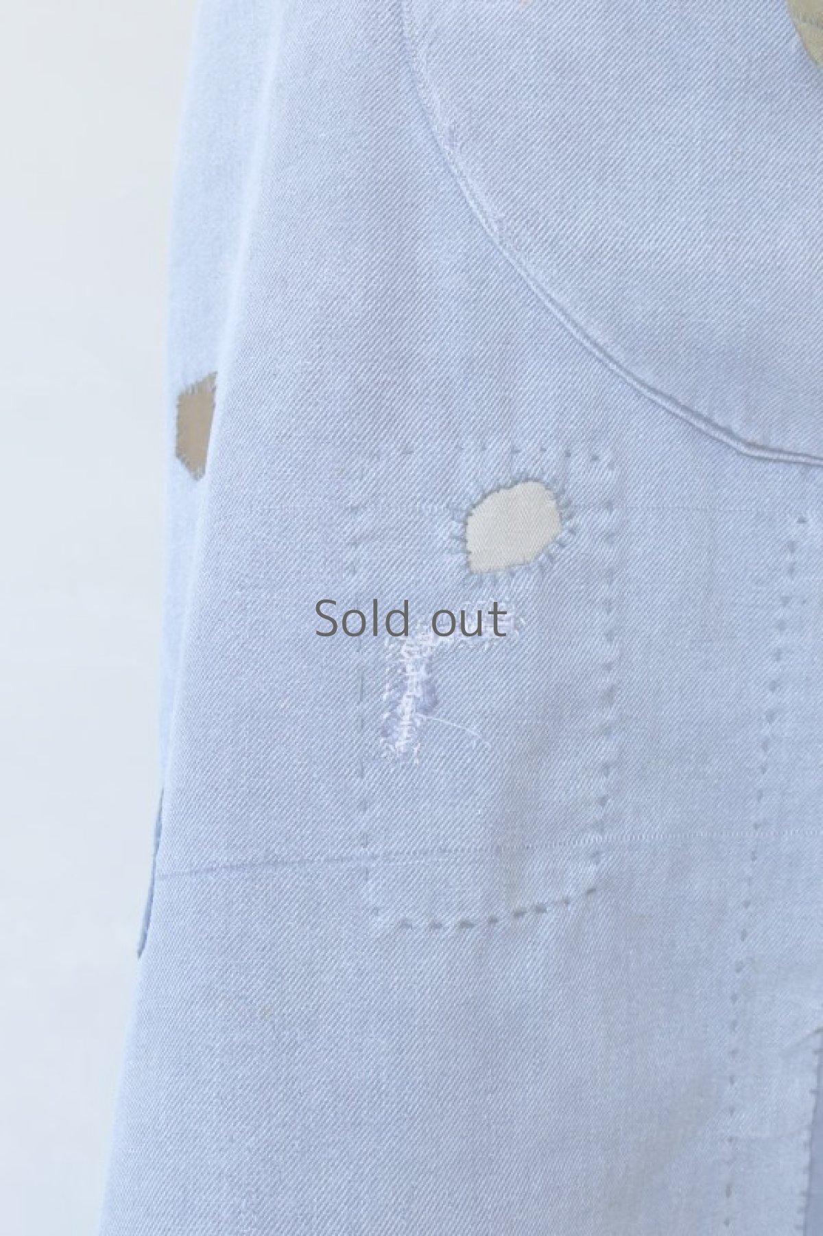 画像5: 【MITSUGU SASAKI】ビンテージリメイク パッチワークエプロン（大きいポケット） (5)