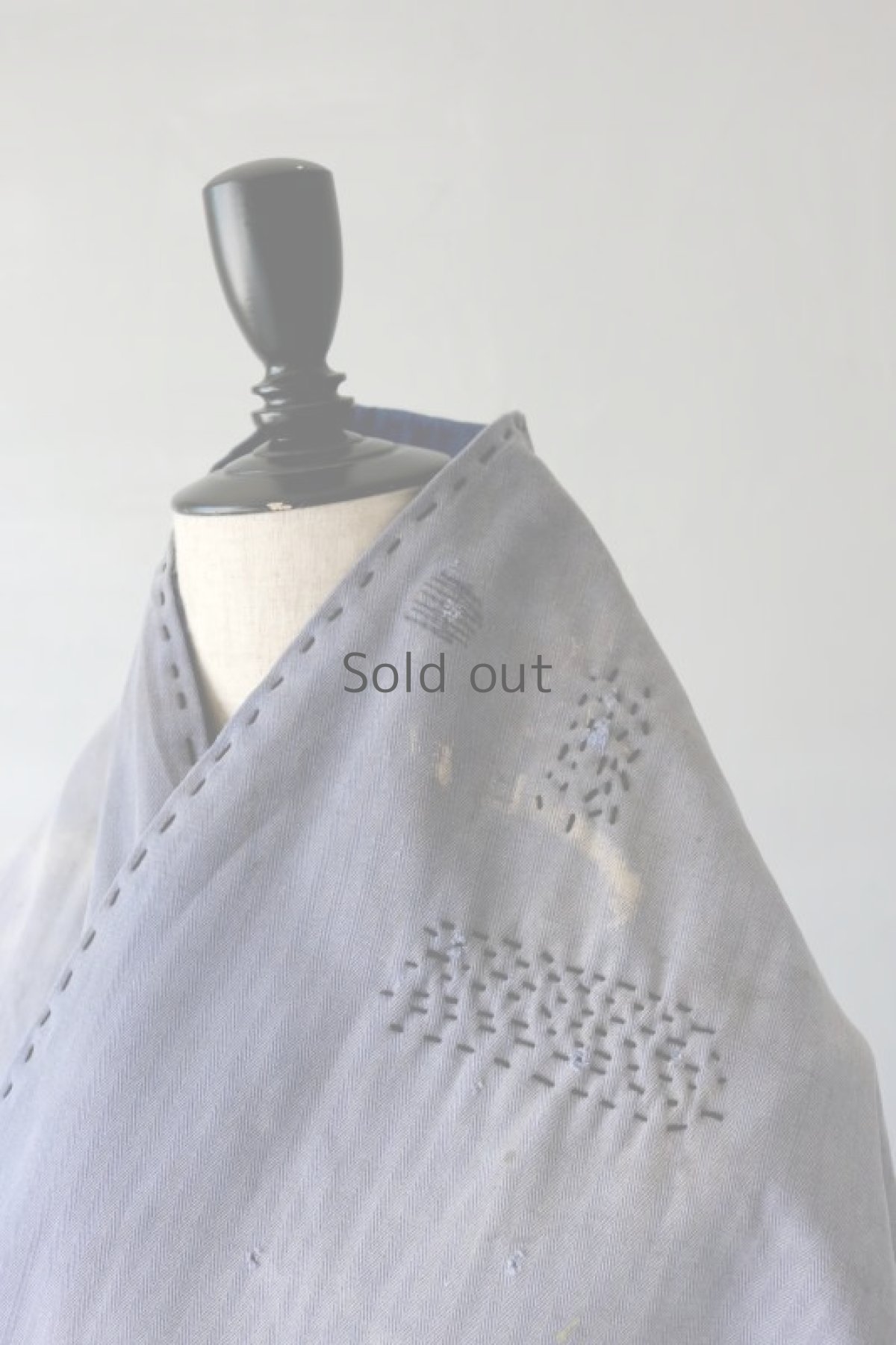 画像4: 【MITSUGU SASAKI】ビンテージリメイク　ユーロワーク首巻き（HBTコットン） (4)