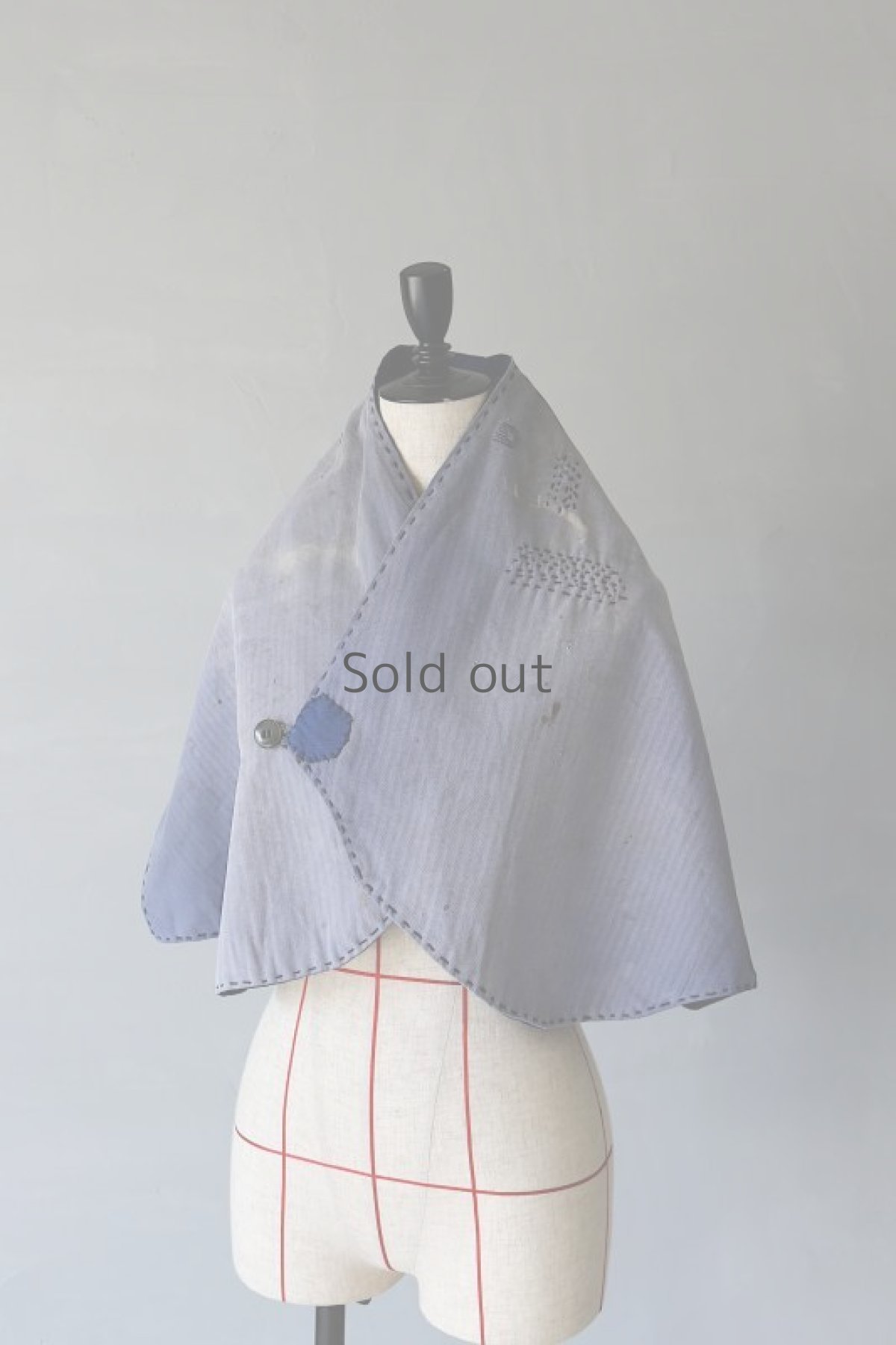 画像2: 【MITSUGU SASAKI】ビンテージリメイク　ユーロワーク首巻き（HBTコットン） (2)