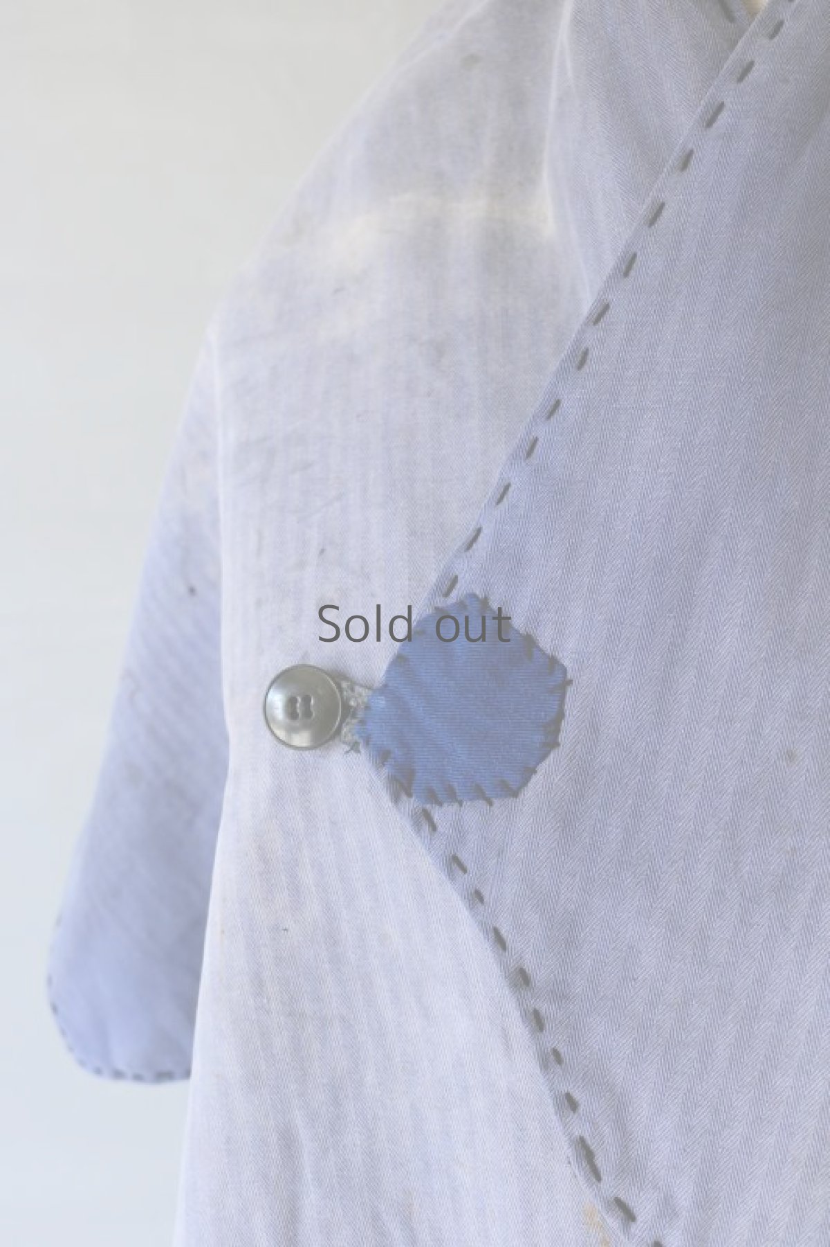 画像3: 【MITSUGU SASAKI】ビンテージリメイク　ユーロワーク首巻き（HBTコットン） (3)