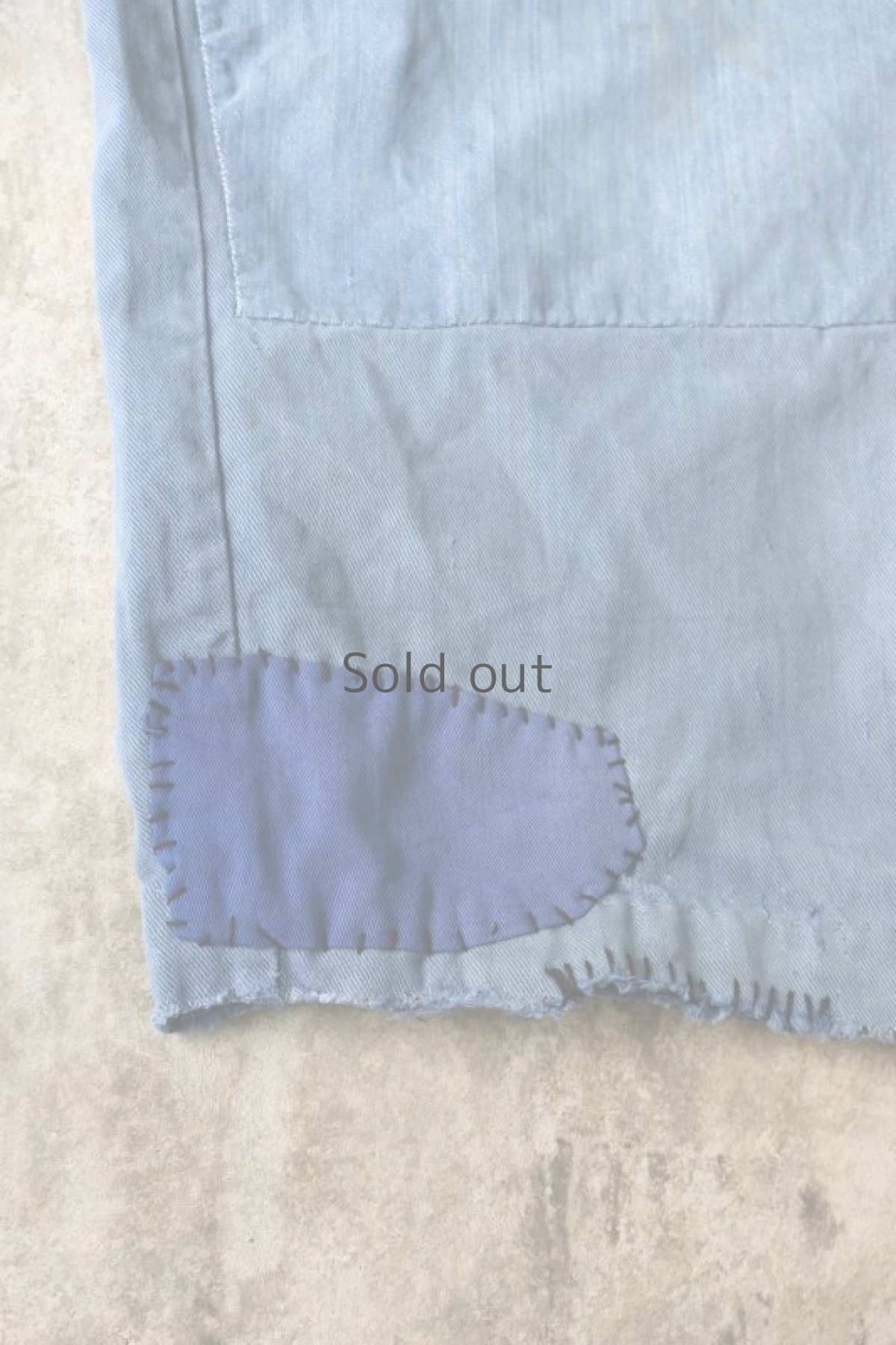 画像4: 【MITSUGU SASAKI】ビンテージ×リメイク　クレイジーパッチワーク　ワークパンツ(サロペット) (4)