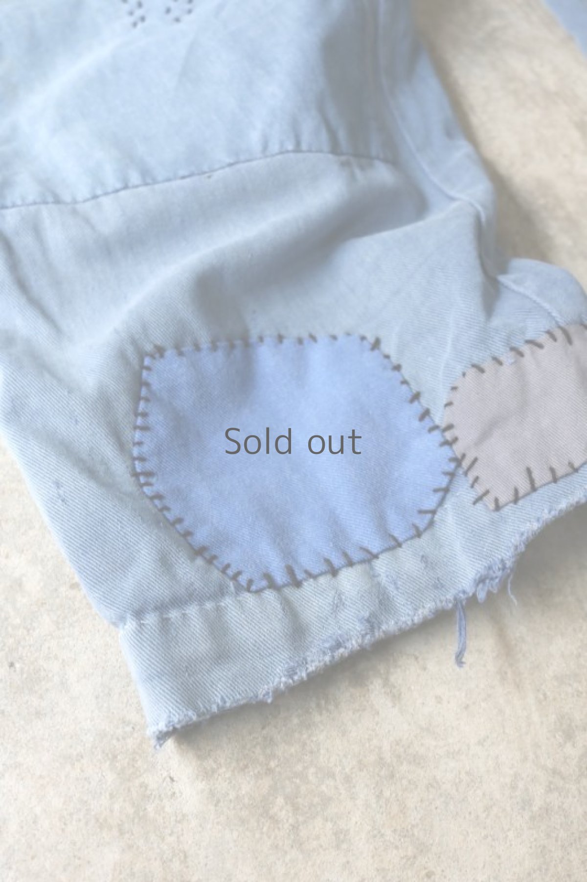 画像3: 【MITSUGU SASAKI】ビンテージ×リメイク　クレイジーパッチワーク　ワークパンツ(サロペット) (3)