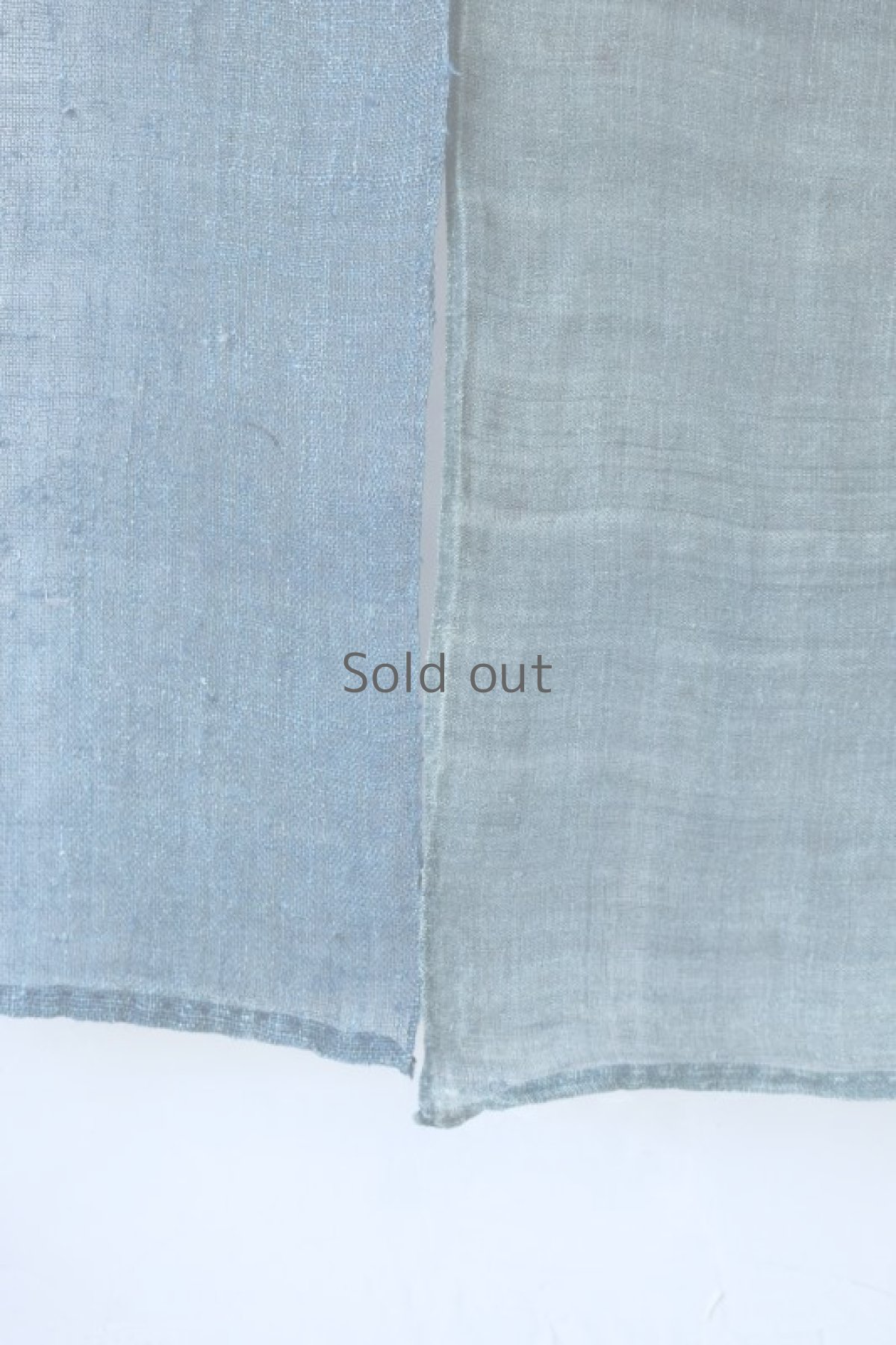 画像12: 【MITSUGU SASAKI】日本古布　パッチワーク壁掛けのれん（ウコン・蚊帳） (12)