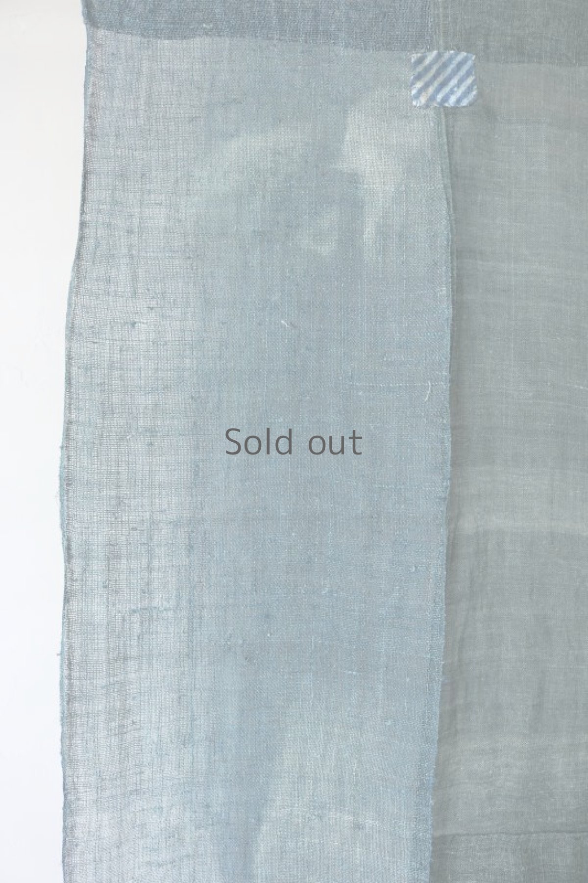 画像8: 【MITSUGU SASAKI】日本古布　パッチワーク壁掛けのれん（ウコン・蚊帳） (8)