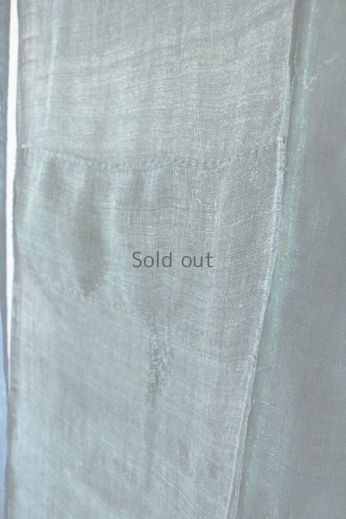 画像9: 【MITSUGU SASAKI】日本古布　パッチワーク壁掛けのれん（ウコン・蚊帳） (9)