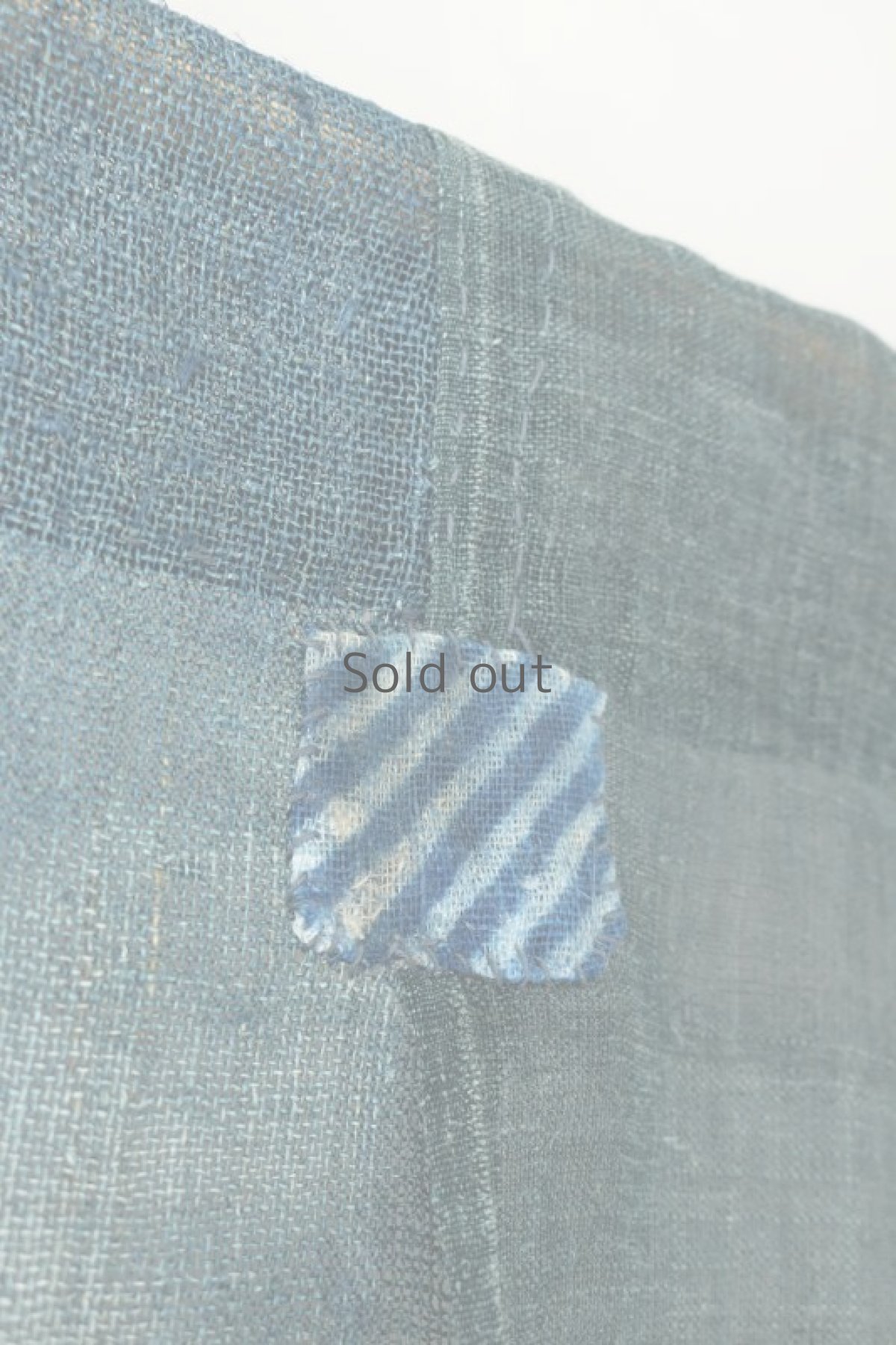 画像5: 【MITSUGU SASAKI】日本古布　パッチワーク壁掛けのれん（ウコン・蚊帳） (5)