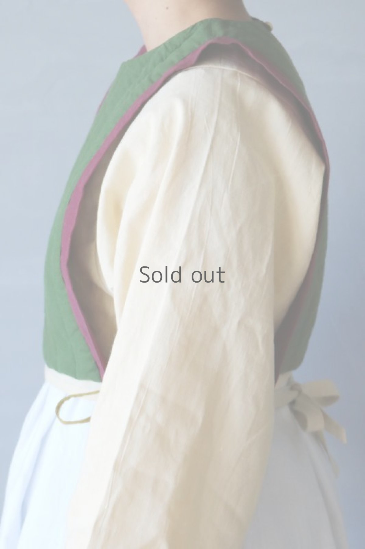 画像7: 【ササキチホ】日本古布　四角衣(木綿・紫/緑) (7)