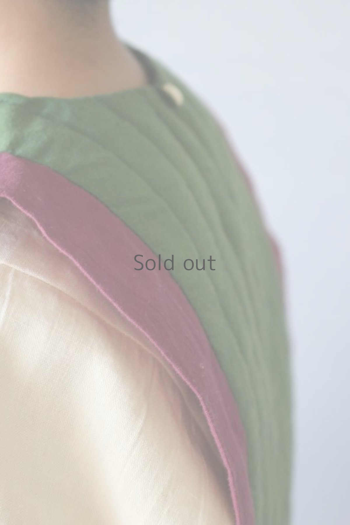 画像8: 【ササキチホ】日本古布　四角衣(木綿・紫/緑) (8)