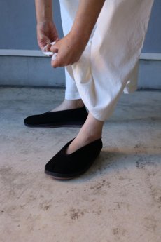 画像9: 【ササキチホ】アンティークリネン　裾紐　ワイドパンツ（白/１０分丈） (9)