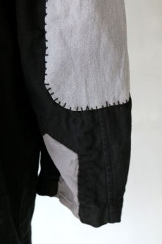 画像8: 【MITSUGU BLACK】ビンテージリメイク　パッチワーク　ブラックワークジャケット(ブラック・グレー) (8)