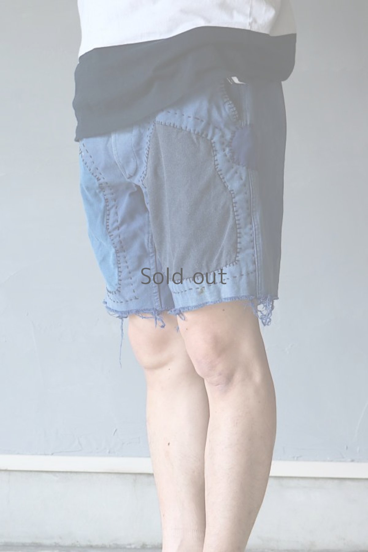 画像5: 【MITSUGU SASAKI】ビンテージ×リメイク　パッチワーク　カットオフ　ワークショーツ(VETRA) (5)