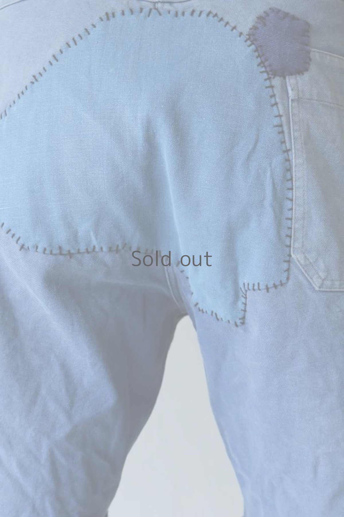 画像14: 【MITSUGU SASAKI】ビンテージ×リメイク　パッチワーク　カットオフ　ワークショーツ(VETRA) (14)