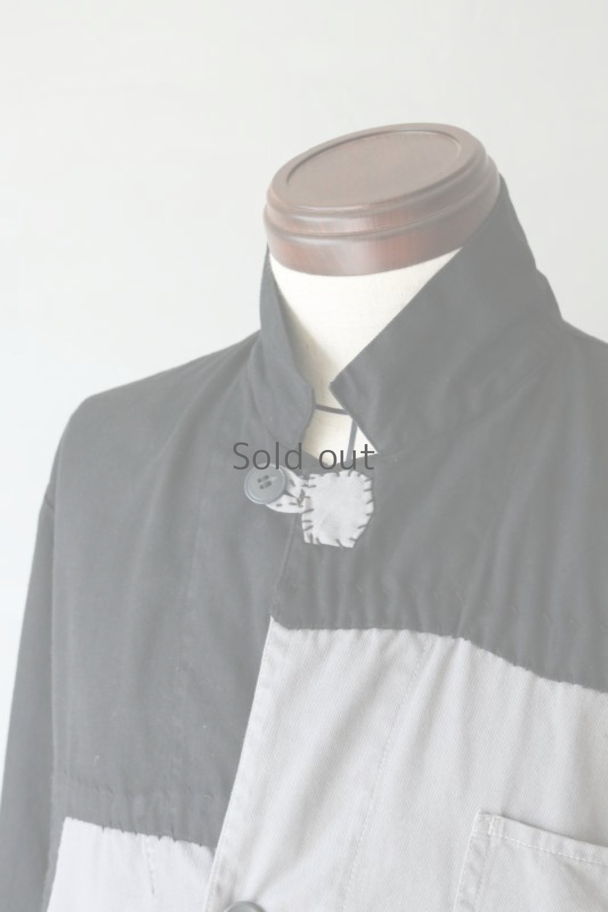 画像3: 【MITSUGU BLACK】ビンテージリメイク　パッチワーク　ブラックワークコート(ブラック・グレー) (3)