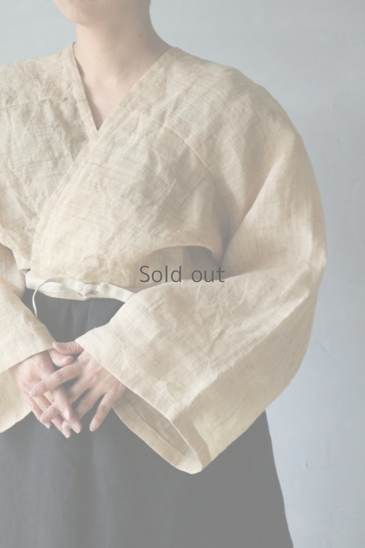 画像4: 【ササキチホ】中国古布　麻　 アドスリーブス　”粧” (4)