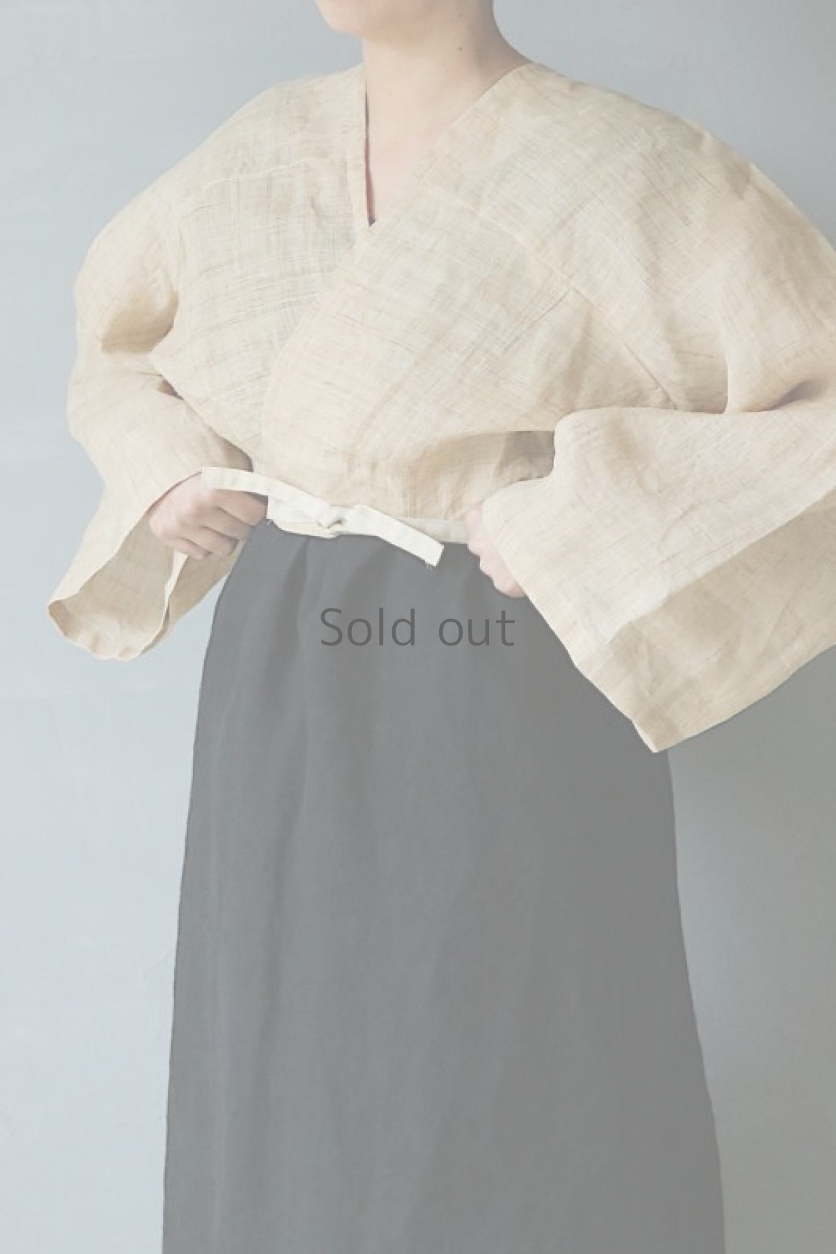 画像2: 【ササキチホ】中国古布　麻　 アドスリーブス　”粧” (2)