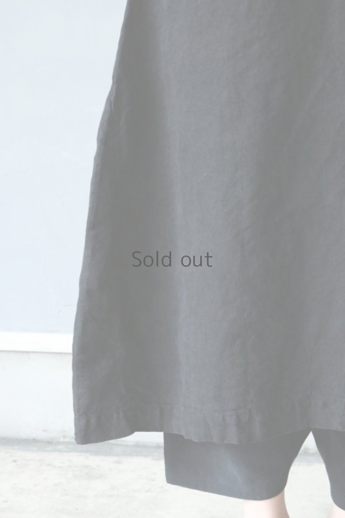 画像12: 【フランス】アンティークリネン×染　ショートスリーブ　ワンピース（ブラック/イニシャルPB） (12)