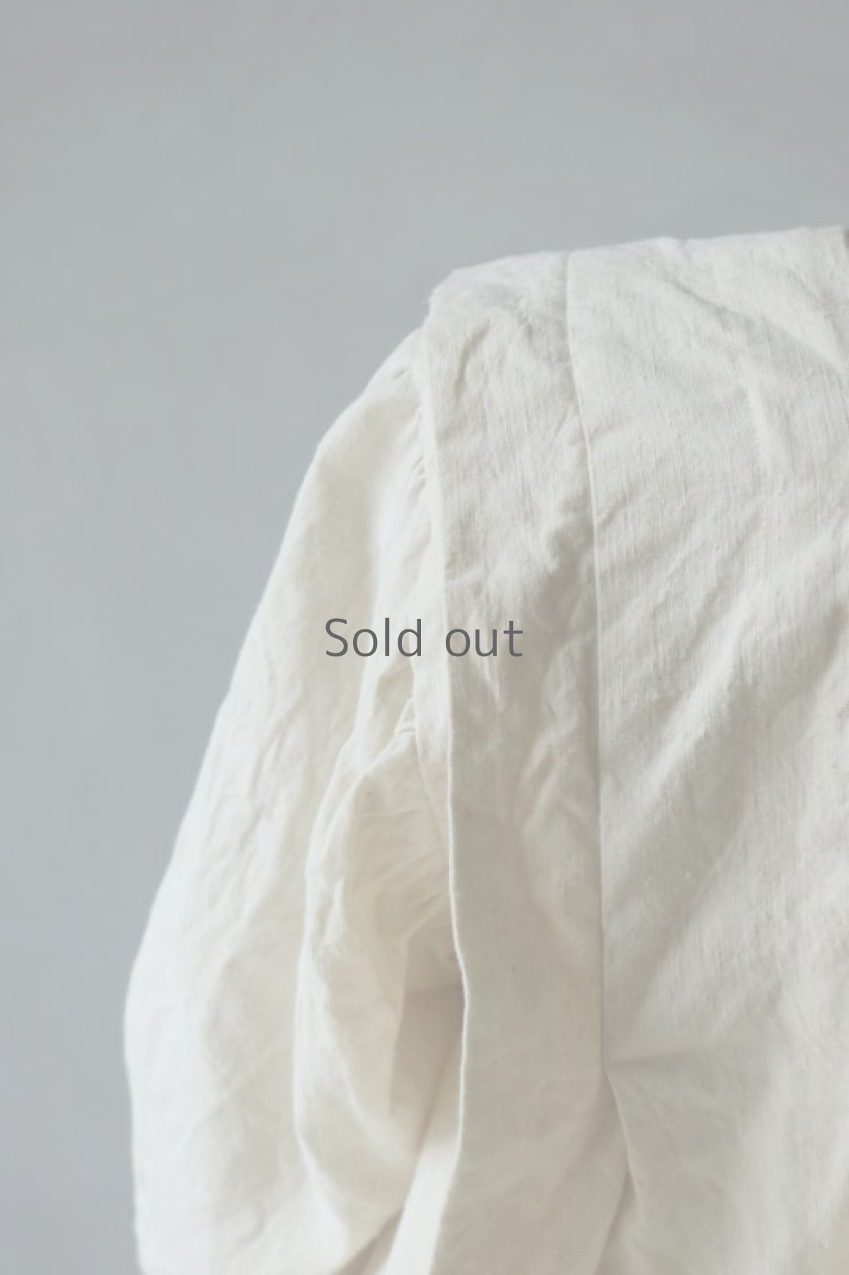 画像11: 【ササキチホ】アンティークリネン　肩衣（５分袖パフスリーブ/生成り） (11)