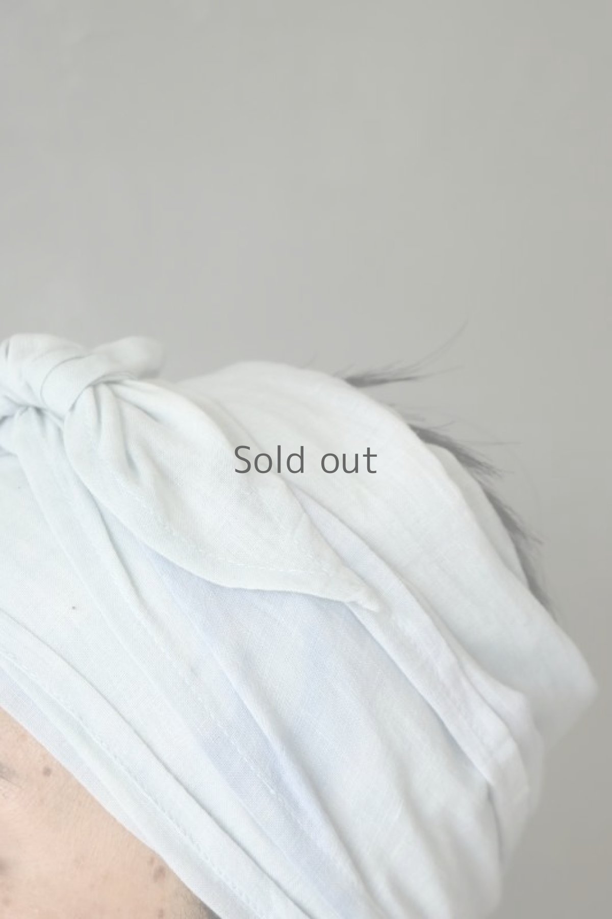 画像5: 【ササキチホ】古布　ターバンヘアバン（薄い青紫） (5)