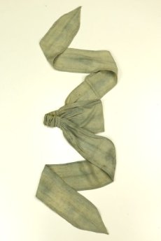 画像2: 【ササキチホ】古布　ターバンヘアバン（色褪せの手織り木綿） (2)