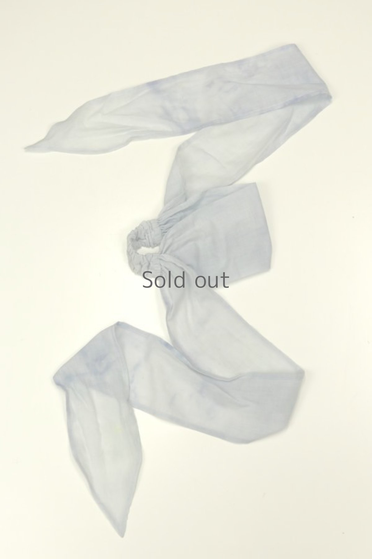 画像2: 【ササキチホ】古布　ターバンヘアバン（薄い青紫） (2)