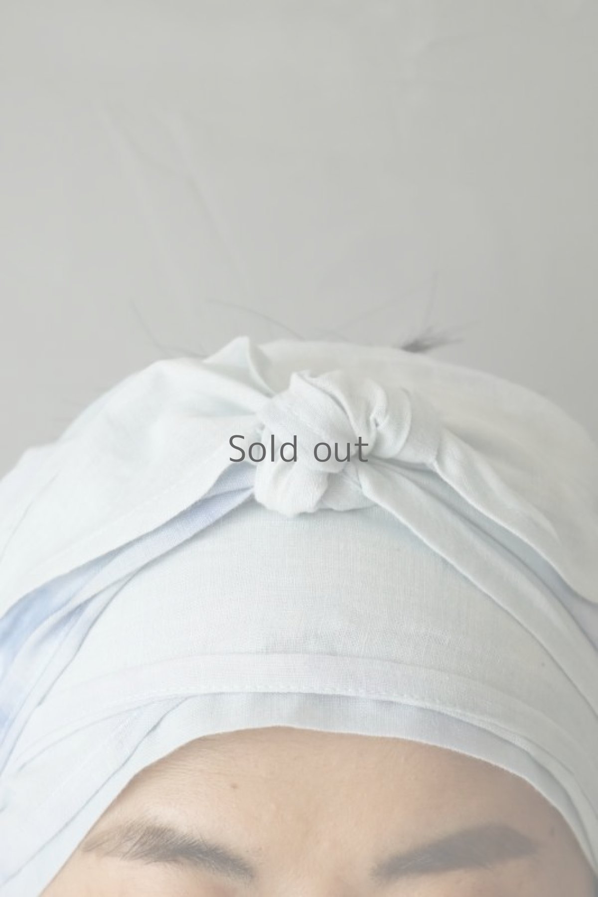 画像4: 【ササキチホ】古布　ターバンヘアバン（薄い青紫） (4)