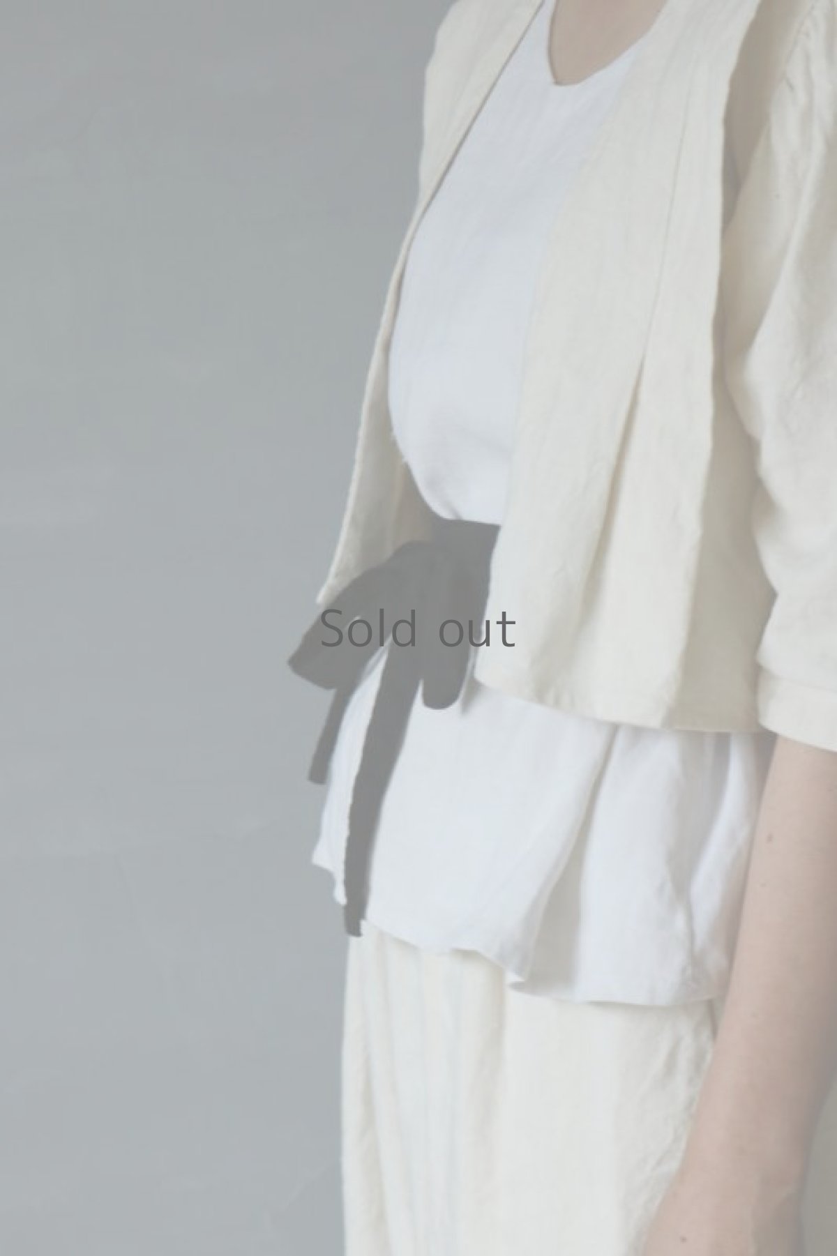 画像5: 【ササキチホ】古布　帯ベルト（黒色） (5)