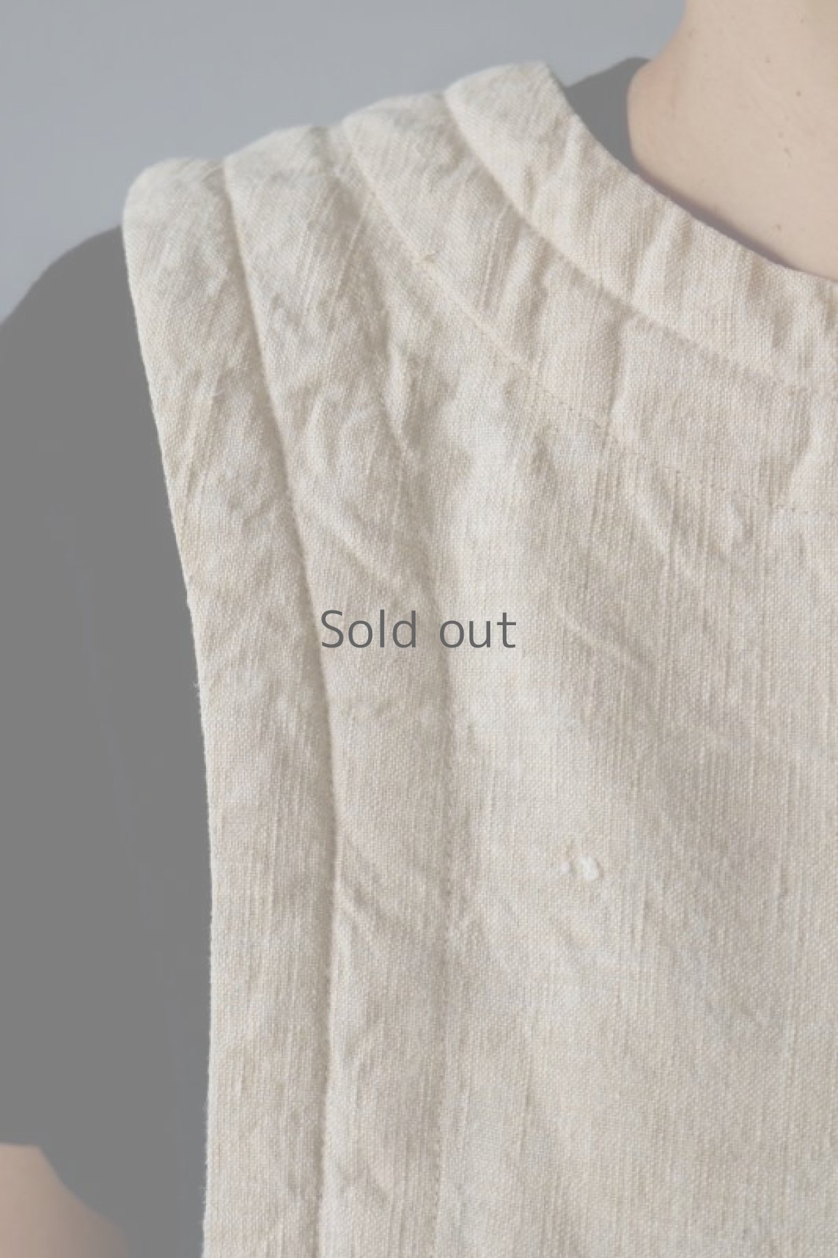 画像5: 【ササキチホ】アンティークリネン 胴衣（生成り） (5)