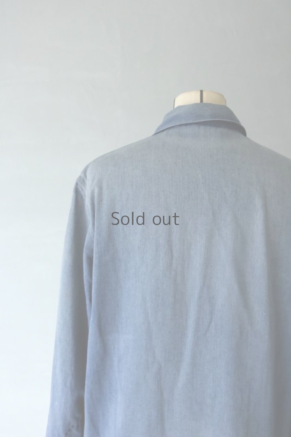 画像12: 【MITSUGU SASAKI】ビンテージリメイク　パッチワーク ダブルワーク　ロングコート（ブルーとグレー） (12)