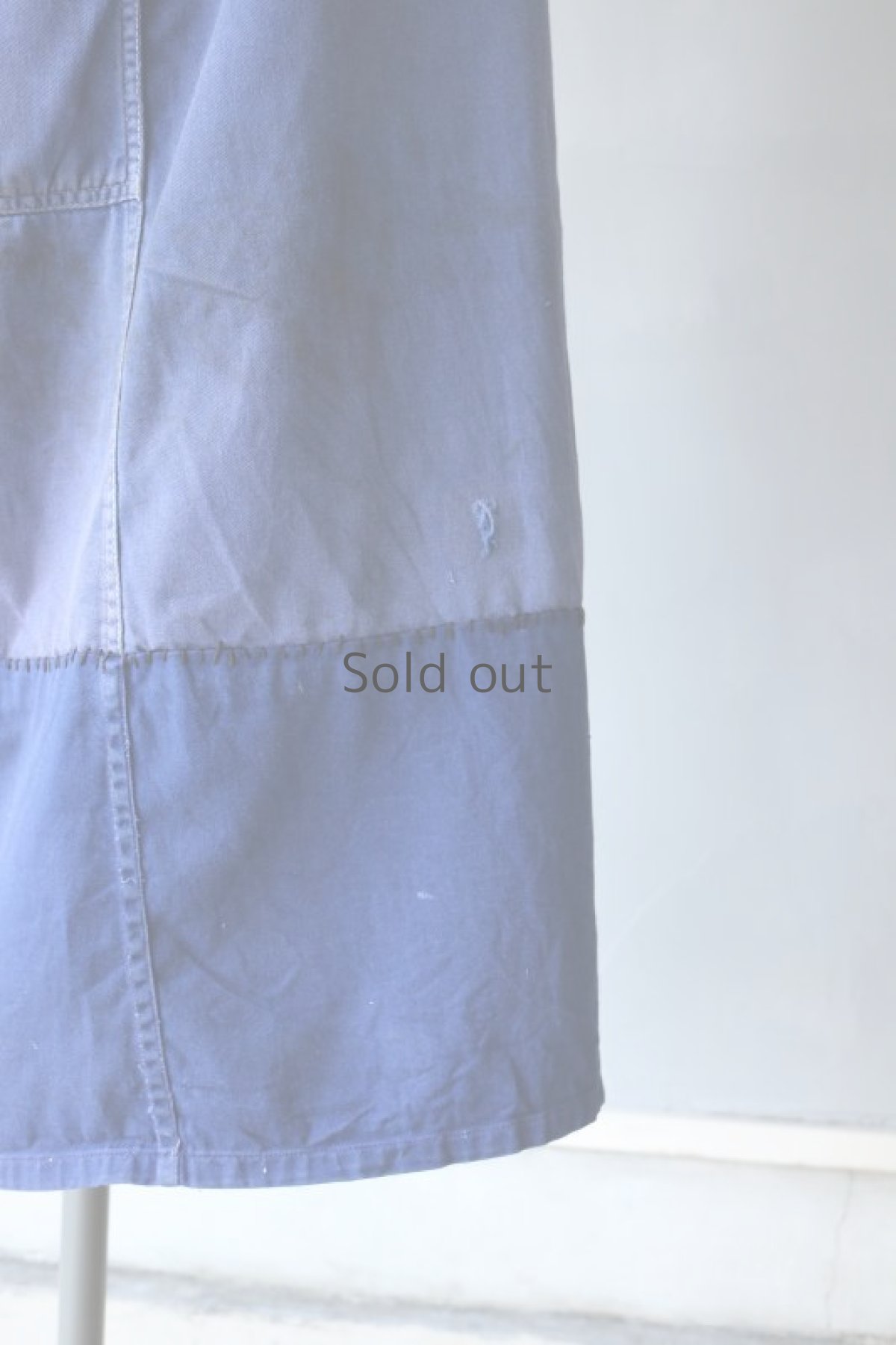 画像9: 【MITSUGU SASAKI】ビンテージリメイク　パッチワーク　ロングワークコート(ハーフスリーブ) (9)