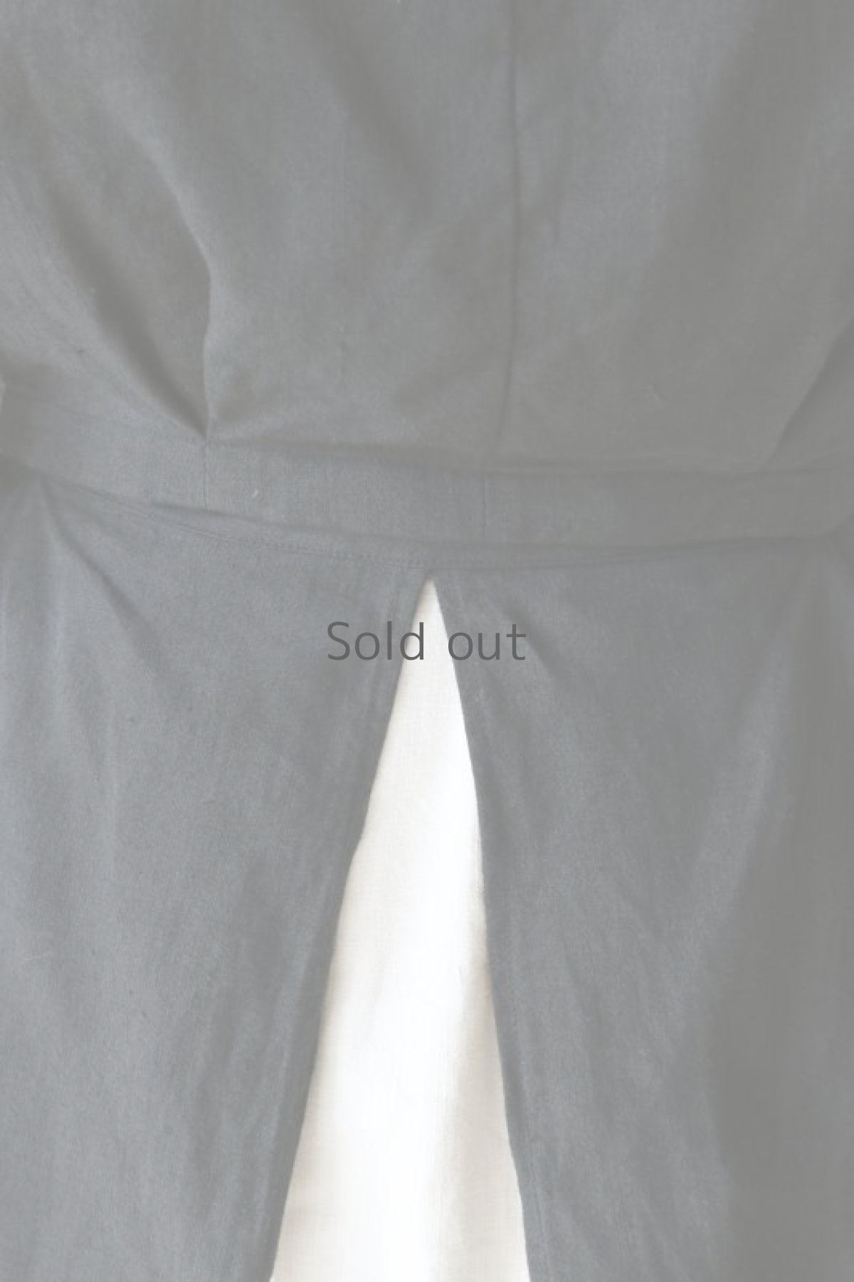 画像13: 【ササキチホ】アンティークリネン×染　セットアップエプロン（黒） (13)