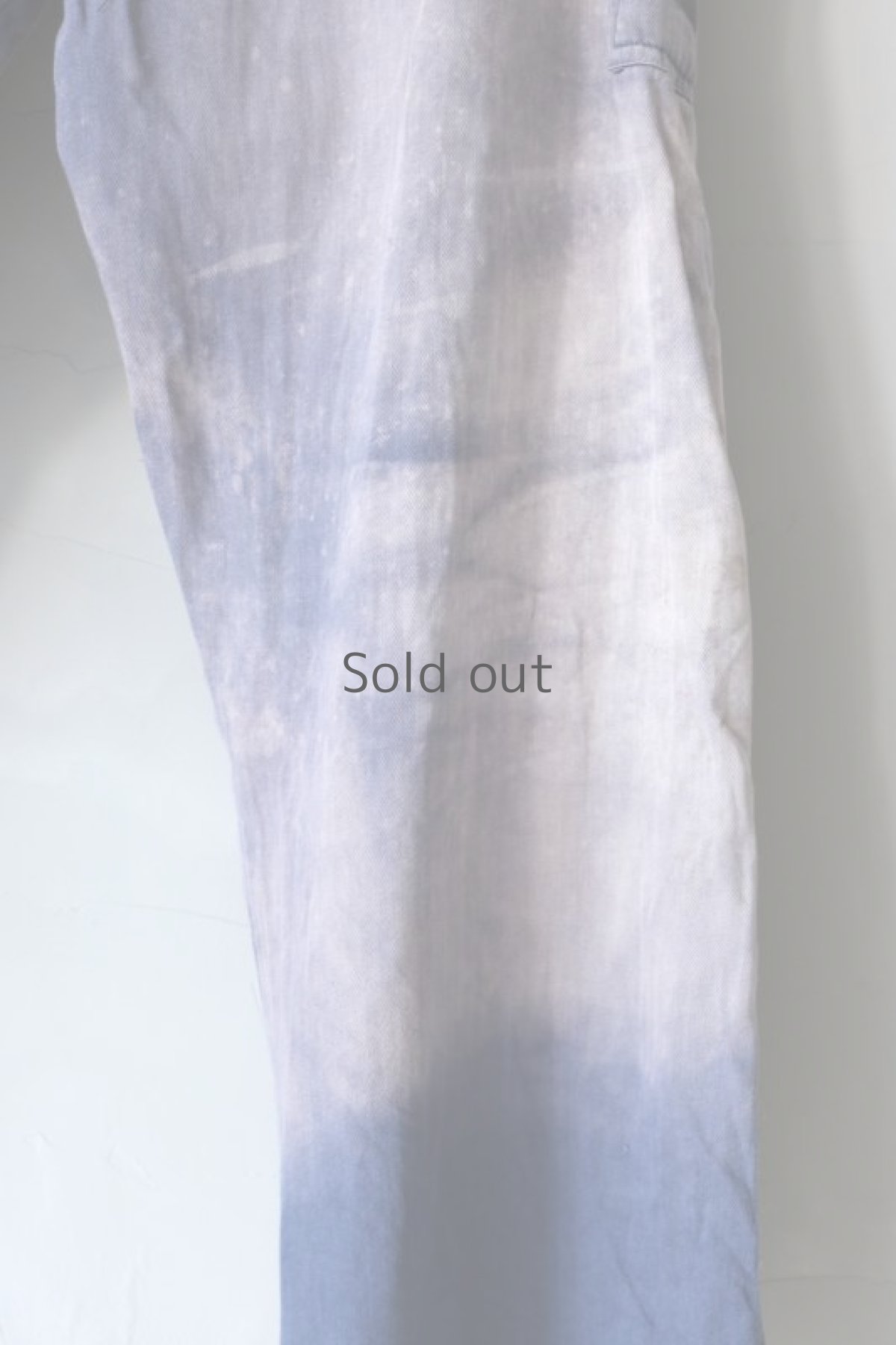 画像15: 【MITSUGU SASAKI】ビンテージ×リメイク　激しい色落ちとパッチワーク　ワークパンツ（ベルト付き） (15)