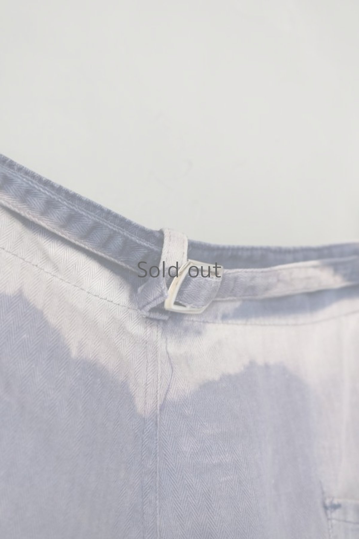 画像13: 【MITSUGU SASAKI】ビンテージ×リメイク　激しい色落ちとパッチワーク　ワークパンツ（ベルト付き） (13)