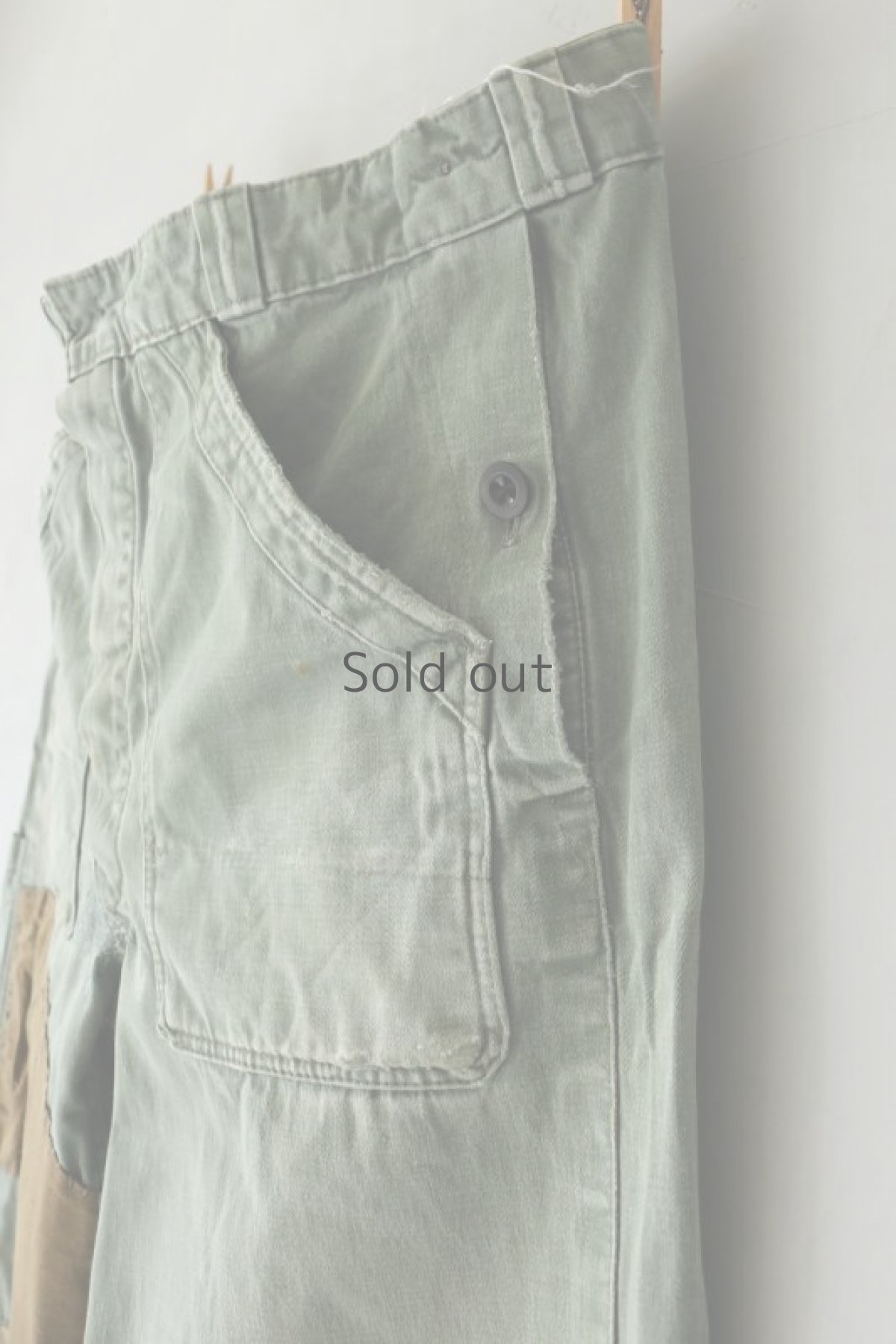 画像6: 【MITSUGU SASAKI】ビンテージ×リメイク　パッチワーク スイスワークパンツ (6)