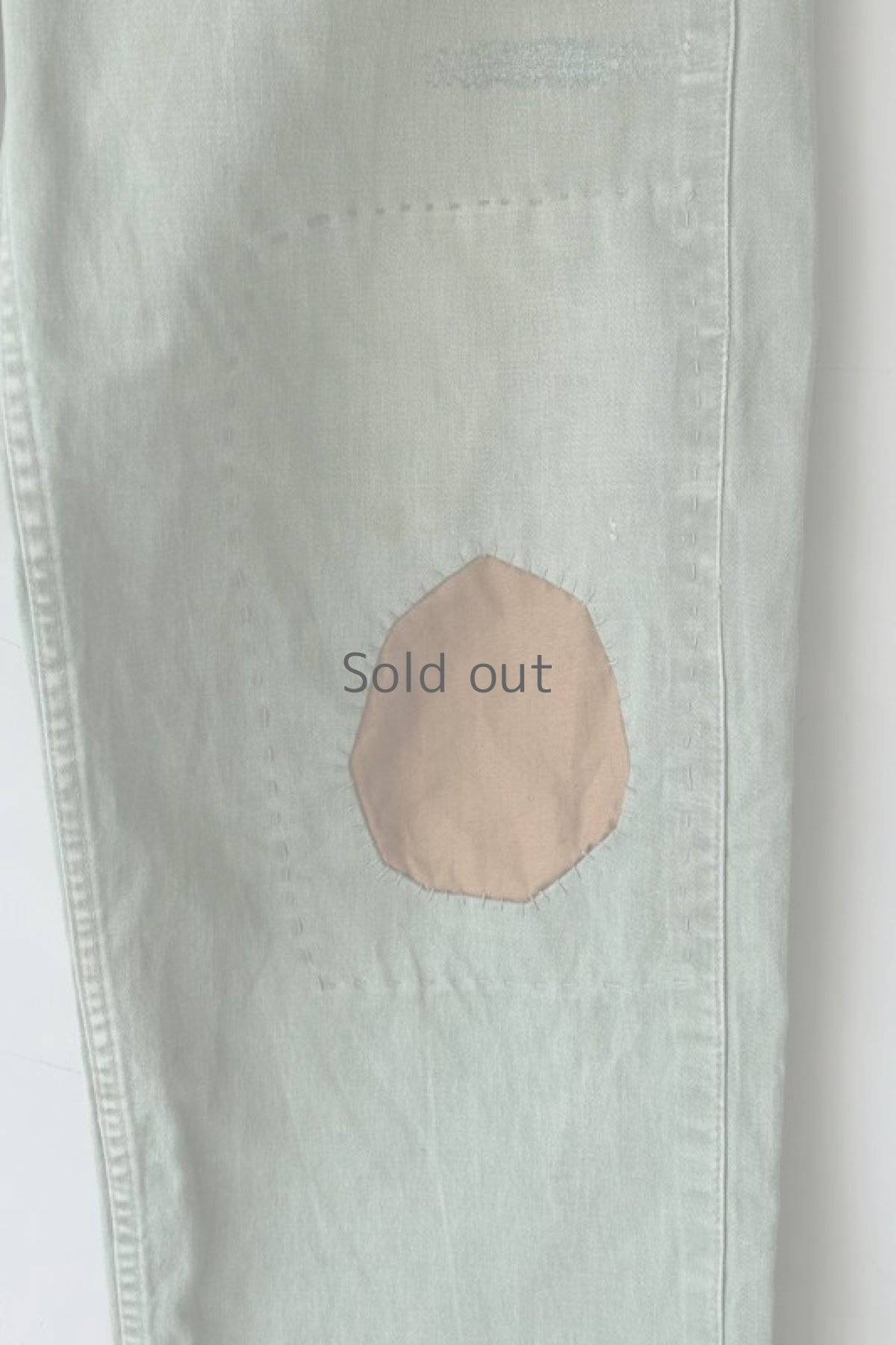 画像7: 【MITSUGU SASAKI】ビンテージ×リメイク　パッチワーク スイスワークパンツ (7)