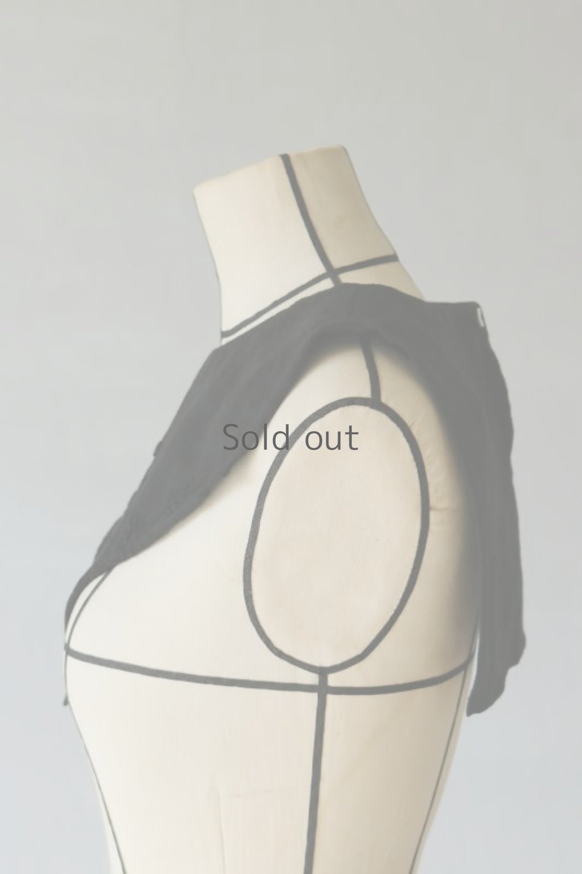 画像6: 【ササキチホ】アンティークリネン×染め 胸飾り（黒/花1） (6)