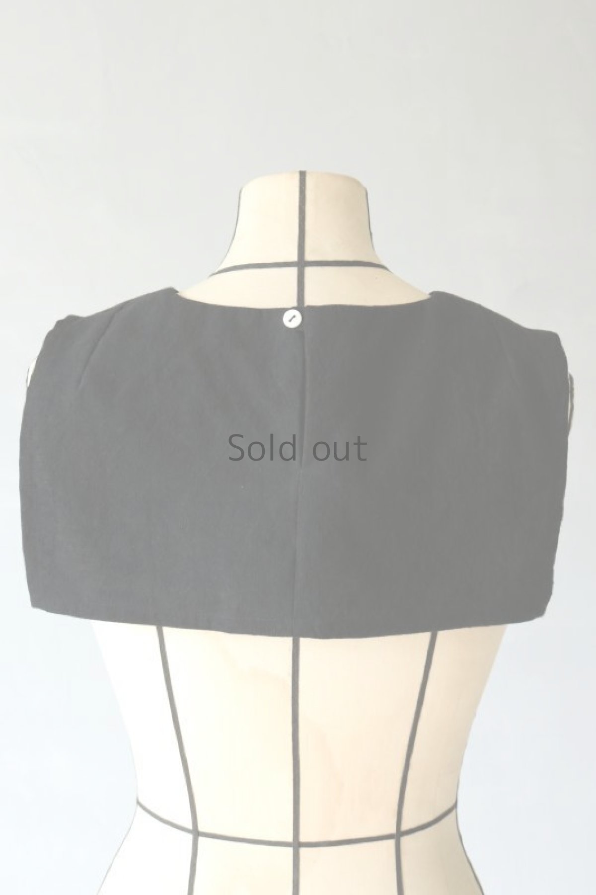 画像7: 【ササキチホ】アンティークリネン×染め 胸飾り（黒/花1） (7)