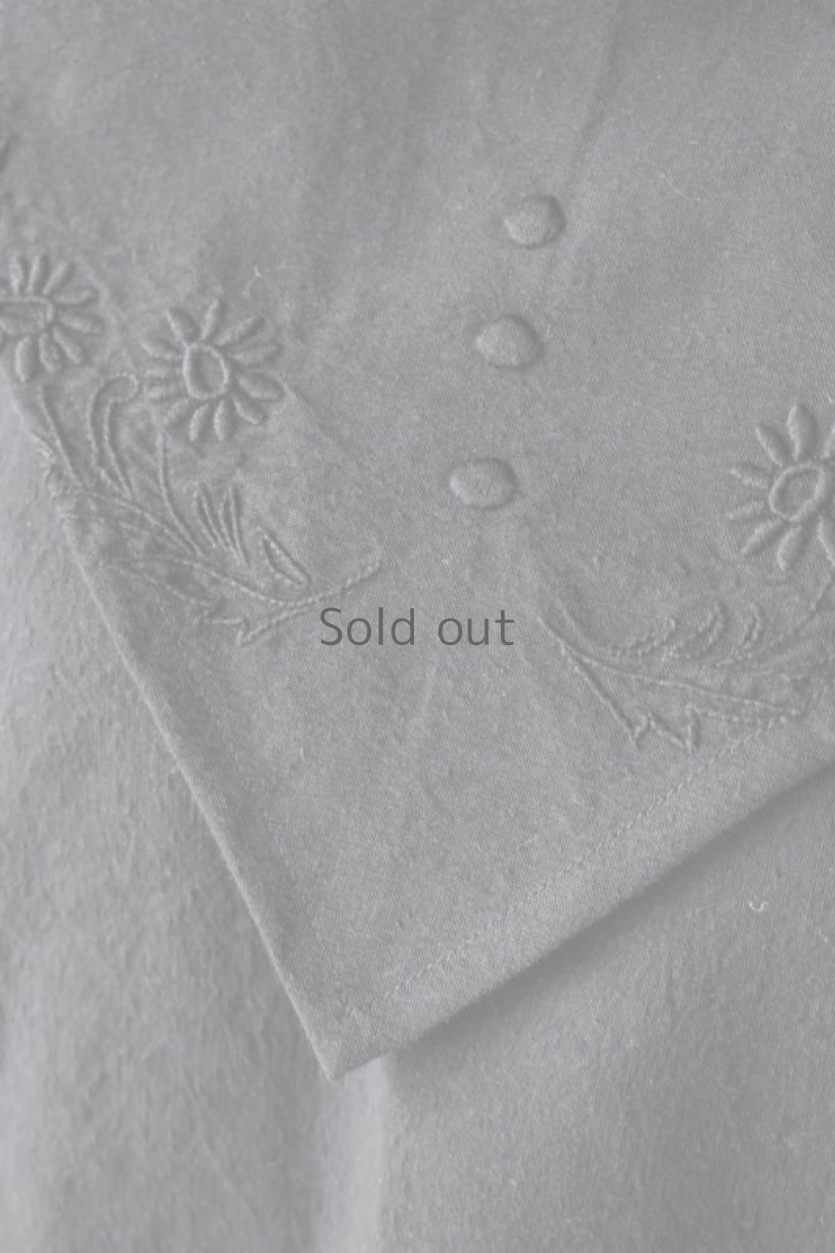 画像3: 【ササキチホ】アンティークリネン×染め 胸飾り（黒/花1） (3)