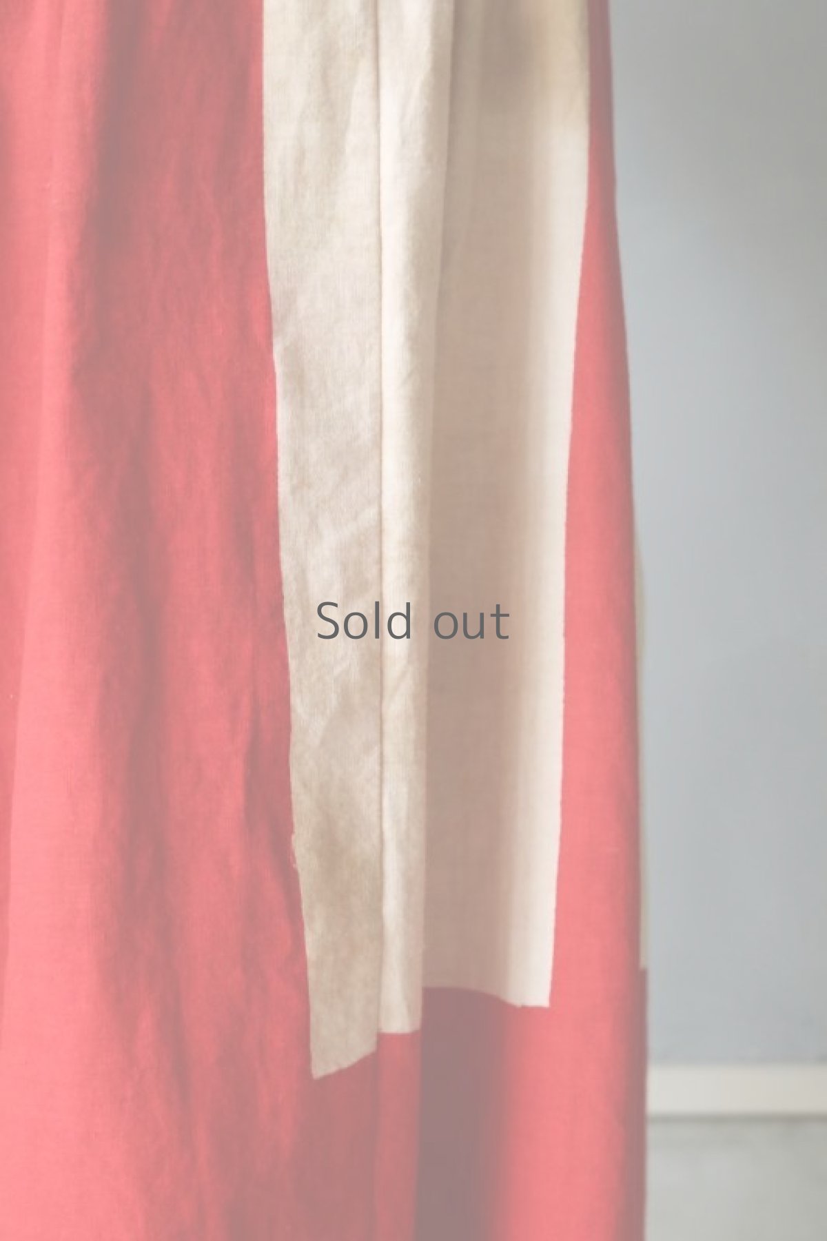 画像9: 【ササキチホ】古布木綿　 紅白スカート  (9)