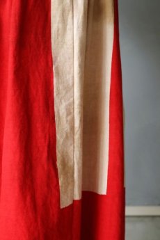 画像9: 【ササキチホ】古布木綿　 紅白スカート  (9)