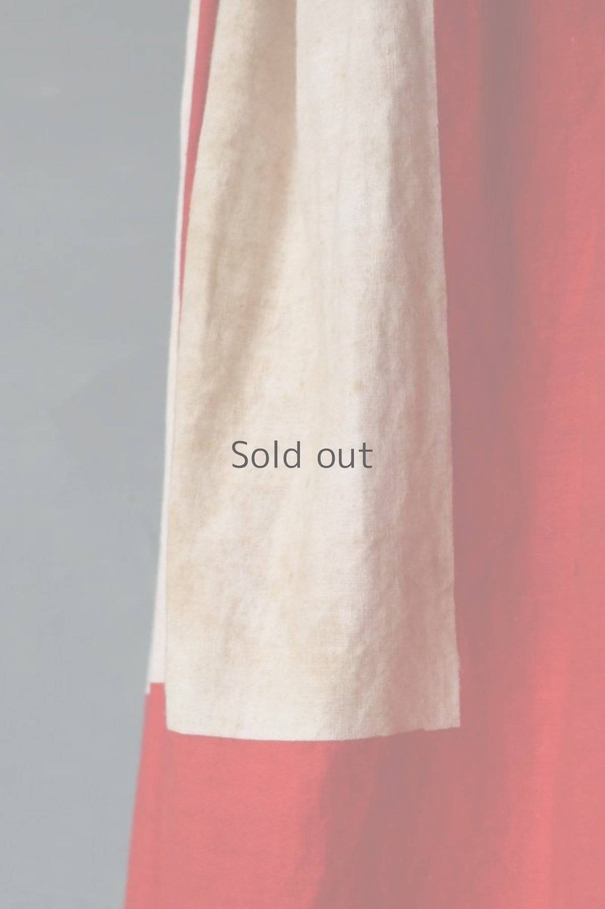 画像8: 【ササキチホ】古布木綿　 紅白スカート  (8)