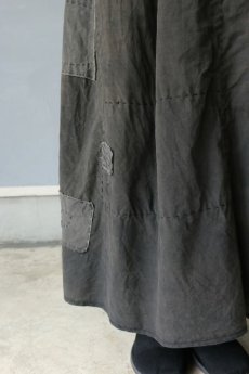 画像5: 【ササキチホ】古布木綿　 つぎはぎ　タック巻きスカート (5)