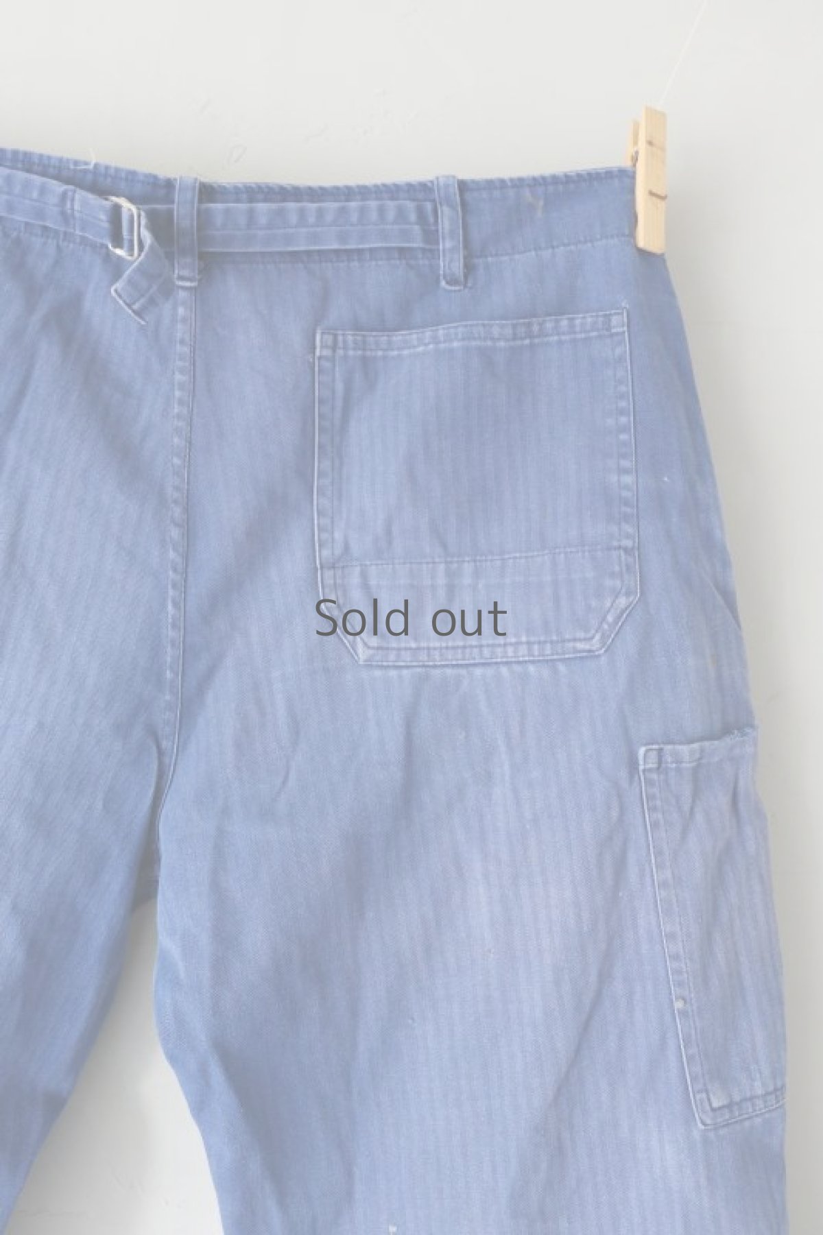 画像14: 【MITSUGU SASAKI】ビンテージ×リメイク　パッチワーク　ワークパンツ（ベルト付き） (14)