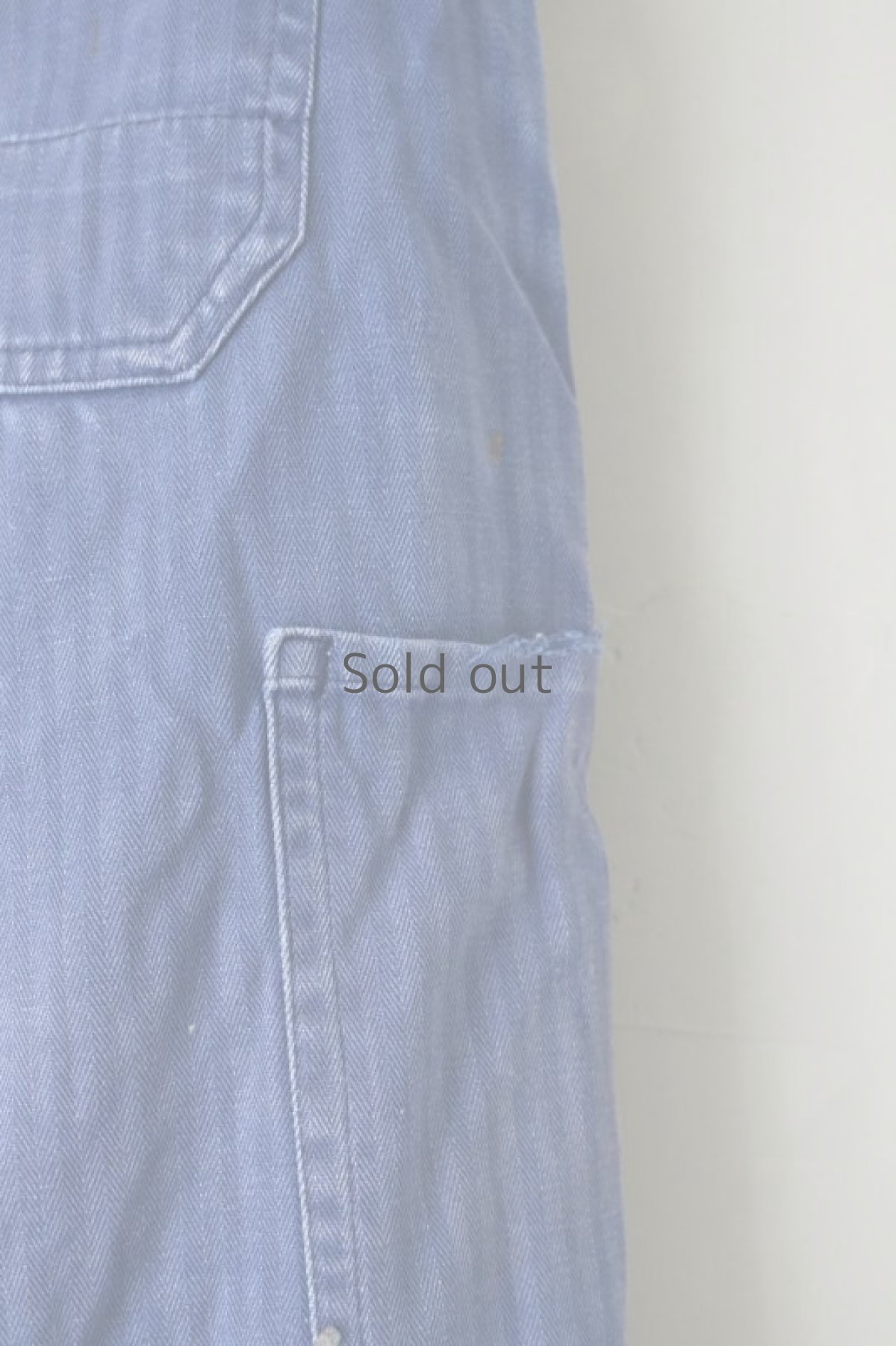 画像16: 【MITSUGU SASAKI】ビンテージ×リメイク　パッチワーク　ワークパンツ（ベルト付き） (16)