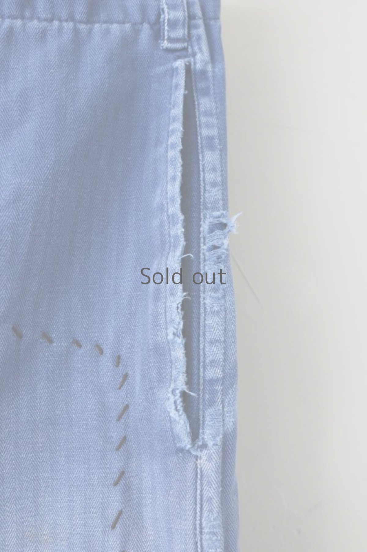 画像11: 【MITSUGU SASAKI】ビンテージ×リメイク　パッチワーク　ワークパンツ（ベルト付き） (11)