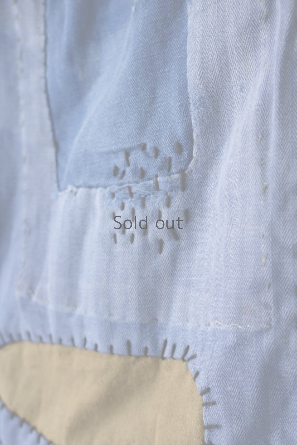 画像10: 【MITSUGU SASAKI】ビンテージ×リメイク　パッチワーク　ワークパンツ（ベルト付き） (10)