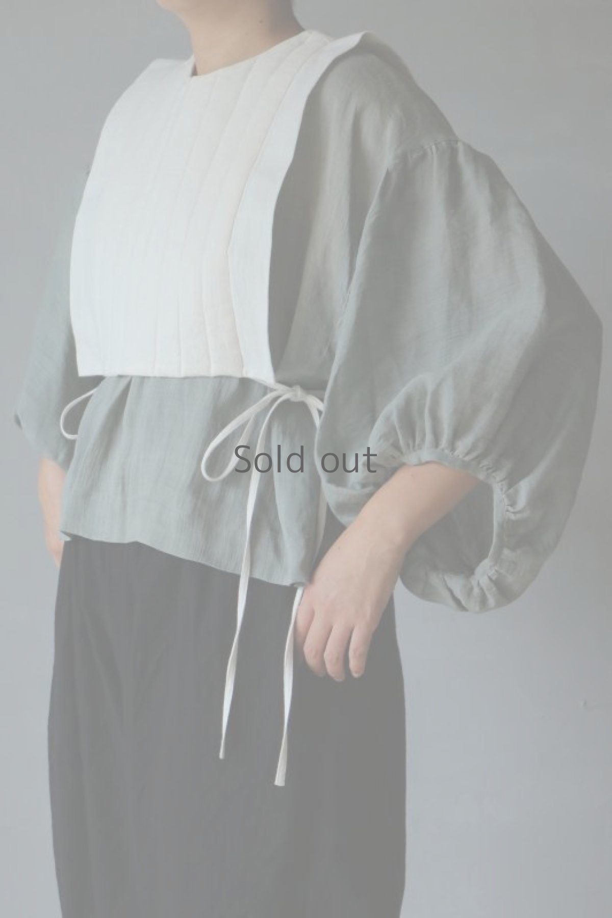 画像2: 【ササキチホ】日本古布　四角衣(木綿・白) (2)